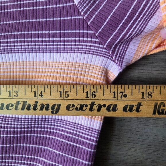 NWT WILD FABLE STRIPED BUTTONED SEMI CROPPED TOP SIZE M - Picture 11 of 12